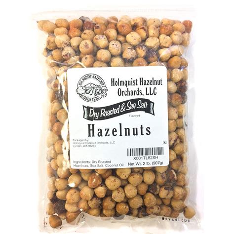 Buy Holmquist Hazelnuts Dry Roasted Hazelnuts Sea Salt Skins Mostly