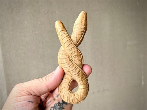 Infinity Serpent Kuripe Solid Wood Snake Kuripe With Beautiful Detail