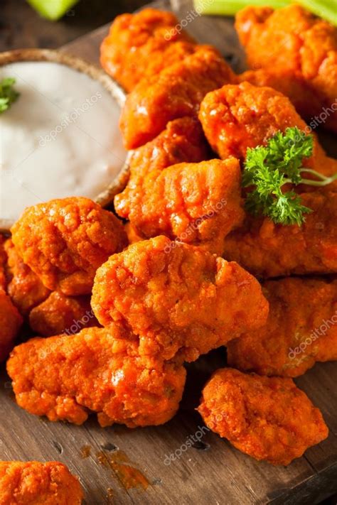 Hot And Spicy Boneless Buffalo Chicken Wings Stock Photo By Bhofack