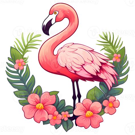 Cartoon Flamingo Ai Generative 28277164 Png