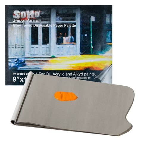 Soho Urban Artist Grey Toned Disposable Palette Pad X Sheets