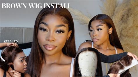 Flawless Brown Wig Install Detailed Tutorial Ft Alipearl Hair YouTube