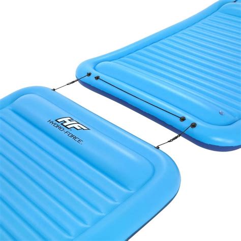 Hydro Force 4 Person Sun Soaker Inflatable Floating Mattress Outdoors Warehouse