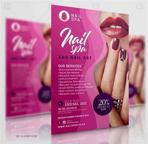 Nail Care And Spa Flyer Psdpixel