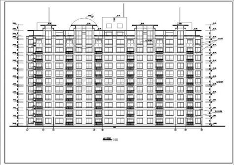 某小区11层3单元每单元2户住宅楼设计图居住建筑土木在线