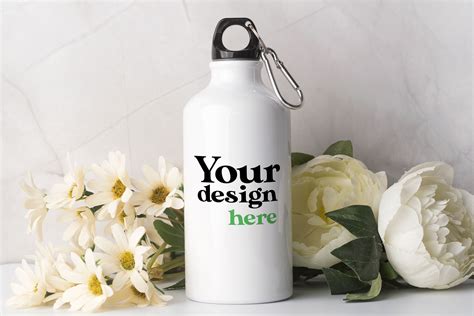 Aluminium White Bottle Mock Up Graphic By Moderneone Creative Fabrica