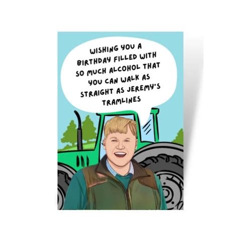 Kaleb Clarksons Farm Diddly Squat Funny Birthday Card Diddly Squat