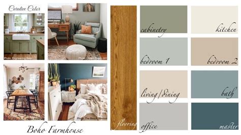 Buy Boho Farmhouse Sherwin Williams Interior Paint Color Palette Online