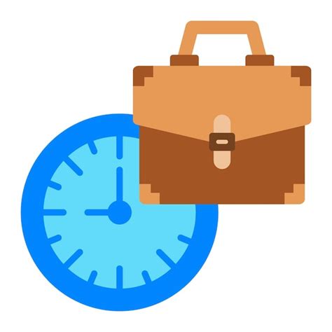 Icono De Las Horas De Trabajo Vector Premium