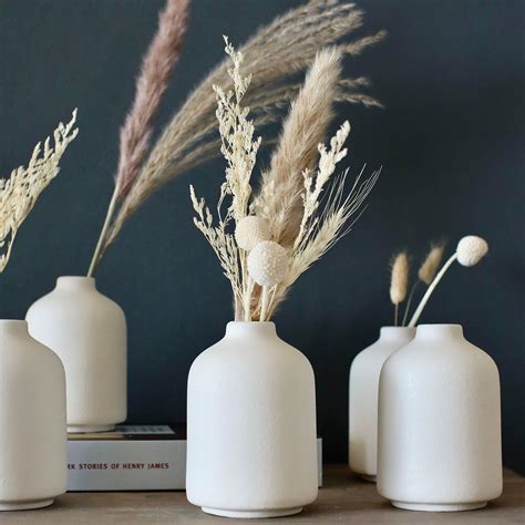 Amazon Tioncy Set White Ceramic Bud Vases Bulk Inch Boho