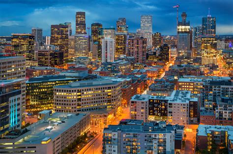 Denver City Skyline at Dusk | Vibration Analysis : Infrared : CBM Services