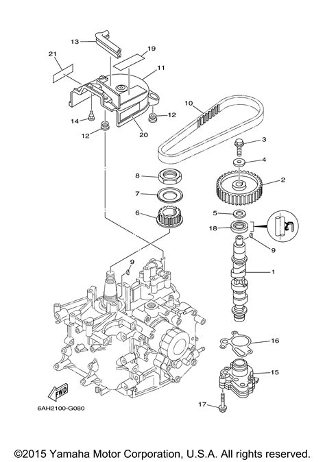 Yamaha Outboard Parts By HP 15 F15LPHA 0115 OIL PUMP Vans