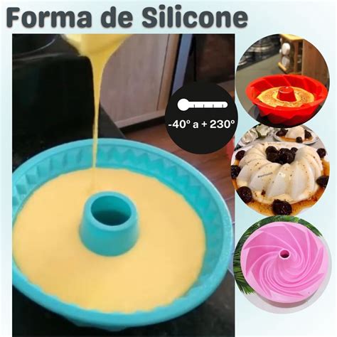 Forma De Silicone Para Bolo Pudim Furo Ref Shopee Brasil