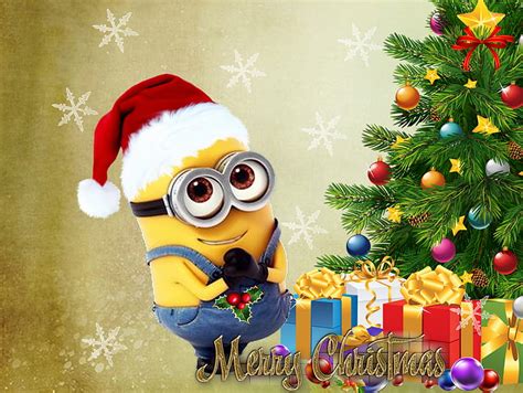 Minions Christmas Merry Christmas Minion Christmas Snow Winter