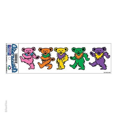 Grateful Dead Dancing Bears 9 Inch Window Sticker