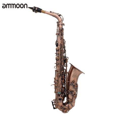 Saxophone Alto Mi B Mol Professionnel Saxophone En Bronze Rouge