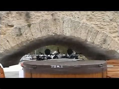 Hotel Barge Enchanté Cruising Under Capestang Bridge The Lowest