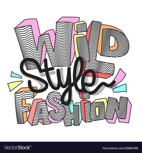 Wild fashion slogan for print design Royalty Free Vector