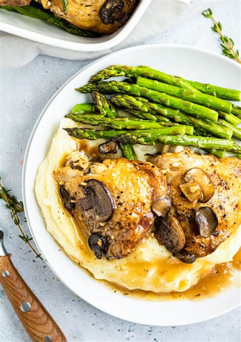 Slow Cooker Marsala Chicken Thighs