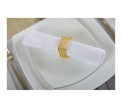 Ronds De Serviettes Carre Lot De Serviette De Table But