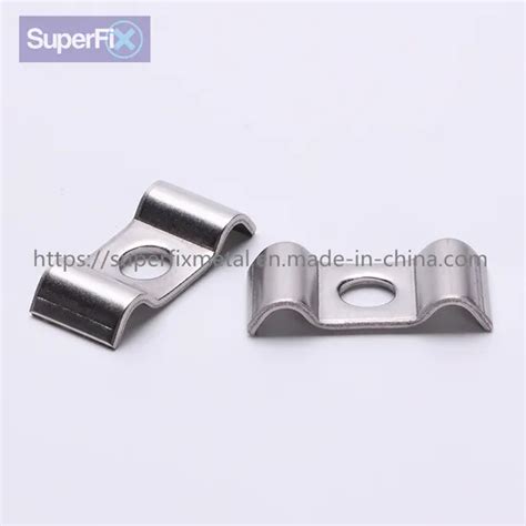 304 Stainless Steel Pipe Clamp Square Tube Clamp Bracket Pipe Support