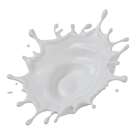 Milk Splashes Isolated 3D Render Illustration 19817515 PNG