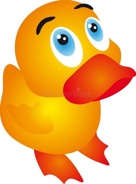 Funny Duck Cartoon Stock Vector Illustration Of Happy 26990110