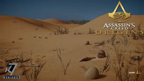 Assassins Creed Origins Bayek Buried Alive In The Sand Youtube