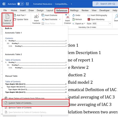 How To Right Align Page Numbers In Table Of Contents Of Ms Word