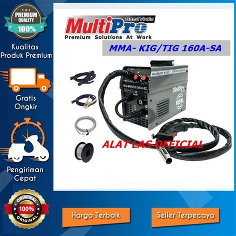 Jual Multipro MIG MMA TIG 160 A SC Mesin Las Argon CO2 160A ASC