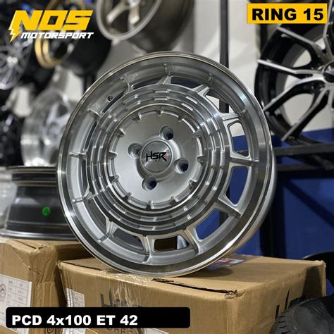 Jual Velg Racing Hsr Rtr Ring Pcd X Cocok Untuk Jazz Yaris Brio