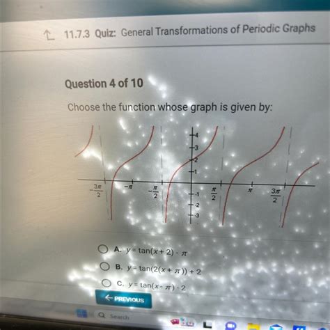 Choose The Function Whose Graph Is Given By