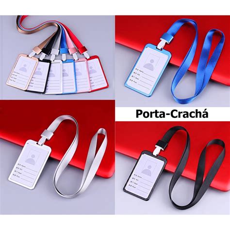 Porta Cracha Protetor de Cartão Vertical Riocard Cordão Bilhete