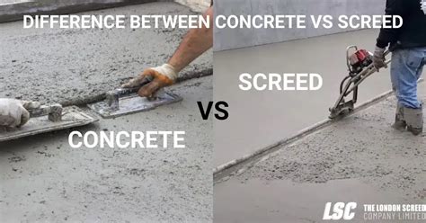 Difference Between Concrete And Screed Concrete Vs Screed