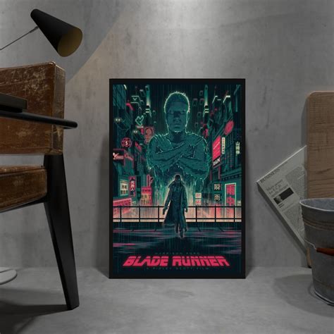 Bladerunner Retro Poster Kraft Paper Print Movie Wall Art Etsy