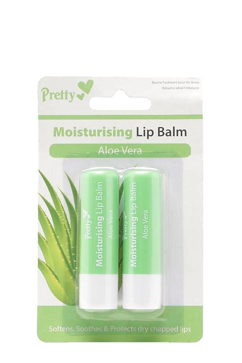 Pretty Aloe Vera 2 Pck Moisturising Lip Balm Boohoo Lip Moisturizer Moisturizing Lip Balm