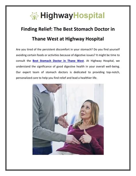 Ppt Finding Relief The Best Stomach Doctor In Thane West At Highway Hospital Powerpoint