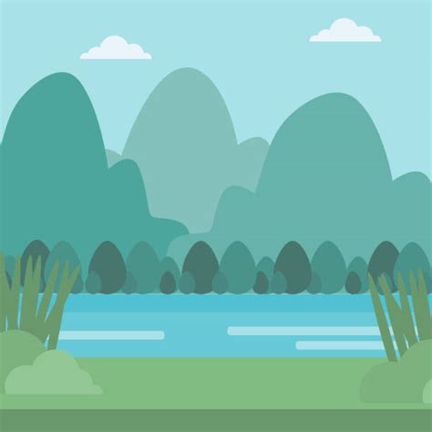 River Riverbank Stock Vectors Istock