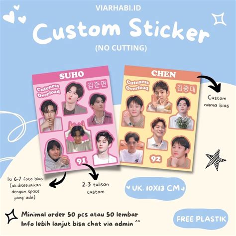 Jual CUSTOM STIKER FREEBIES KPOP Shopee Indonesia