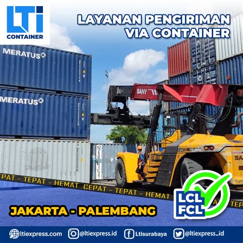 Ekspedisi Container Jakarta Palembang Murah Lti Container