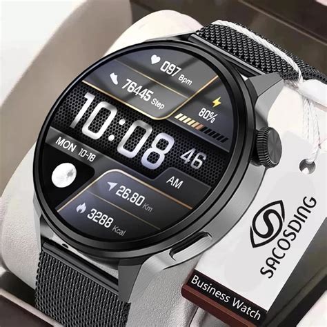 New Fashion Nfc Smart Watch Men Bluetooth Call Sport Gps Track Watches Women Heart Rate Ecg