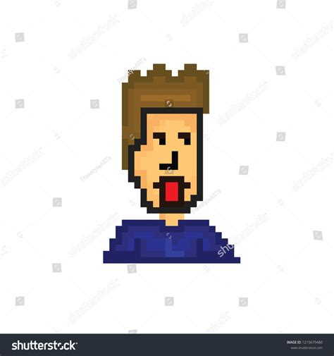 Pixel Art Man Stock Vector (Royalty Free) 1215679480 | Shutterstock