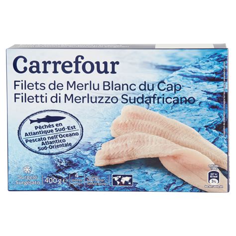 Carrefour Filetti Di Merluzzo Sudafricano Surgelato Pezzi G