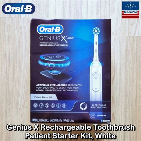 Oral B Genius X Rechargeable Toothbrush Patient Starter Kit White