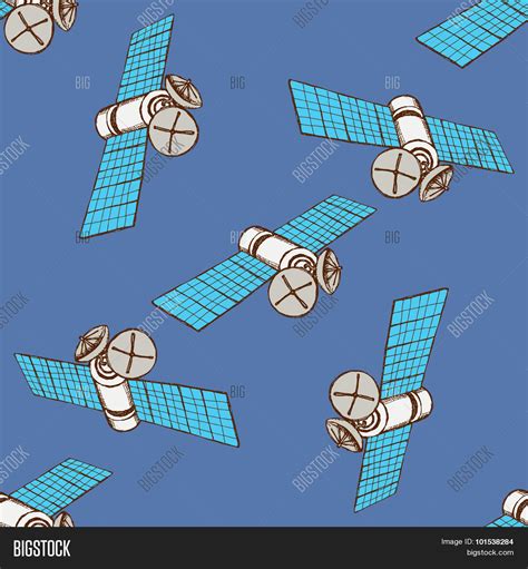 Sketch Space Satelite Vector And Photo Free Trial Bigstock