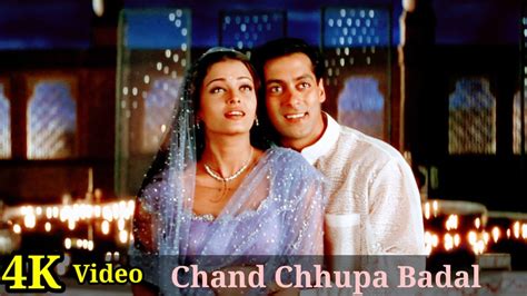 Chand Chhupa Badal Mein 4K Video Song Hum Dil De Chuke Sanam Salman