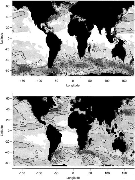 A Top Topex Rms Sea Surface Height Variability Averaged Over Years