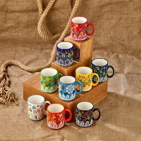 Hand Painted Turkish Coffee Cups Etsy