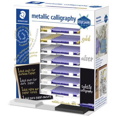 Staedtler Permanent Marker Metallic Calligraphy Er Display