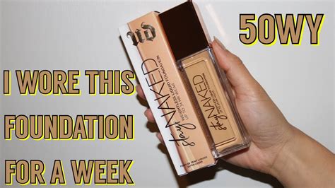 NEW Urban Decay Stay Naked Foundation Review Wear Test YouTube